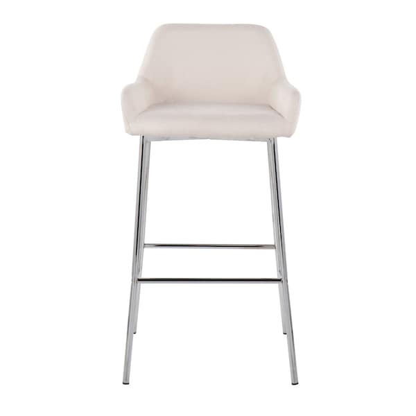 Lumisource Daniella Fixed-Height Bar Stool - Set of 2 PR - B30-DNLA2 CHRMCR2