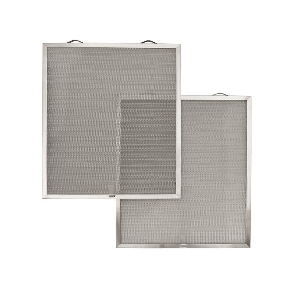 Broan Aluminum Open Mesh Grease Filters Type B1 - 15.7in x 10.9in x 0.4in Dishwasher Safe - HPFA124