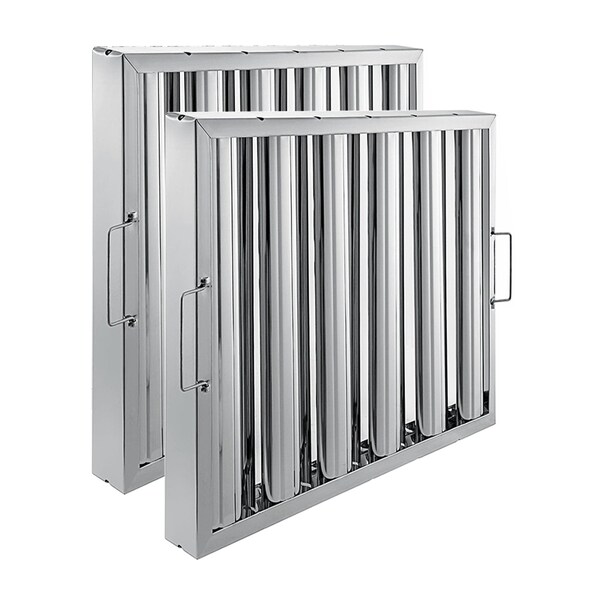 Amgood 20 in. x 16 in. x 2 in.  Stainless Steel Hood Filter, 2PK - SSHF-2016-2PK-Z