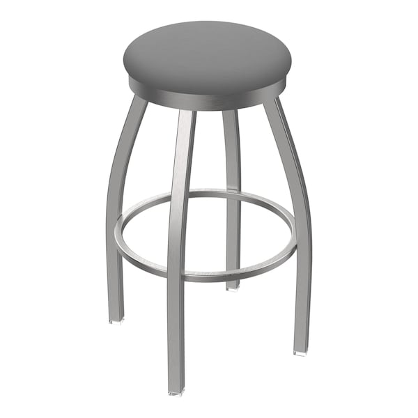 Holland Bar Stool Co OD802 Misha Stainless Steel 36 Swivel Outdoor Bar Stool with Breeze Sidewalk Seat - OD80236SSOD006