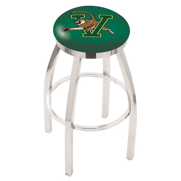 Holland Bar Stool Co 30" Chrome Vermont Swivel Bar Stool, Accent Ring - L8C2C30VERMNT