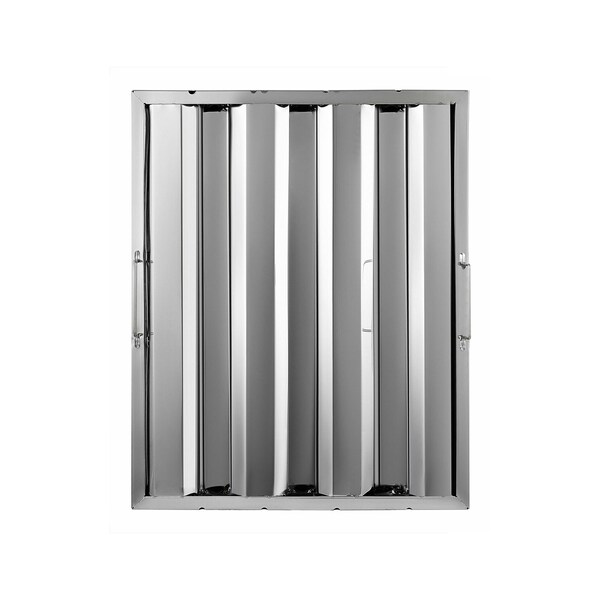 Amgood 16 in. x 20 in. x 2 in.  Stainless Steel Hood Filter, 2PK - SSHF-1620-2PK-Z