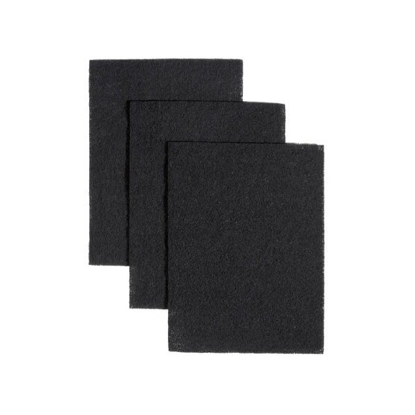 Duraflow Filtration Charcoal Filter Pads for Broan BP58, 7-3/4 x 10-1/2-Inch (3-Pack) - CPK1
