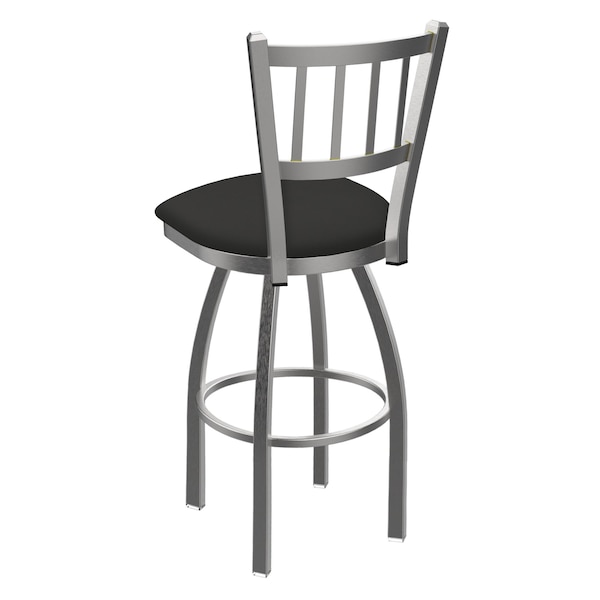 Holland Bar Stool Co OD810 Contessa Stainless Steel 30 Swivel Outdoor Bar Stool with Breeze Graphite Seat - OD81030SSOD003