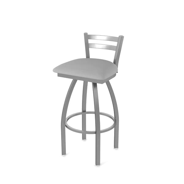 Holland Bar Stool Co OD411 Jackie Low Back Stainless Steel 30 Swivel Outdoor Bar Stool with Breeze Sidewalk Seat - OD41130SSOD006