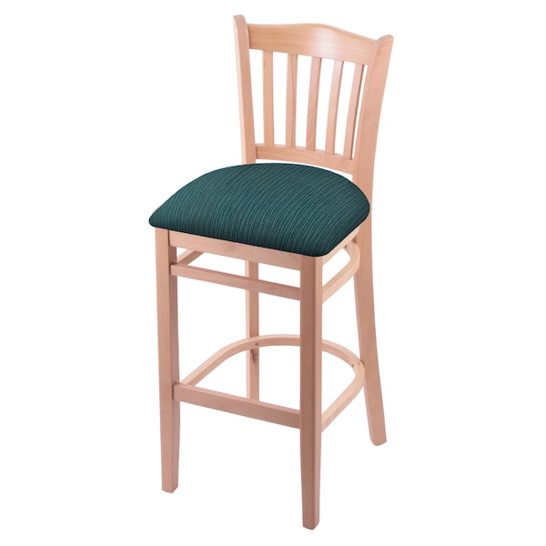 Holland Bar Stool Co 30" Bar Stool, Natural Finish, Graph Tidal Seat - 312030NAT022