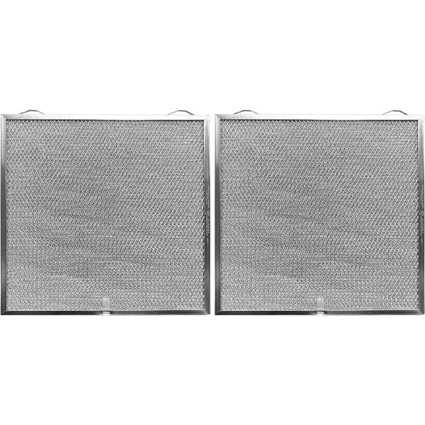 Broan E2 Type Aluminum Micro Mesh Dishwasher Safe Grease Filters - 19.9inx15.7inx0.4in 2-Pack - HPFAMM42