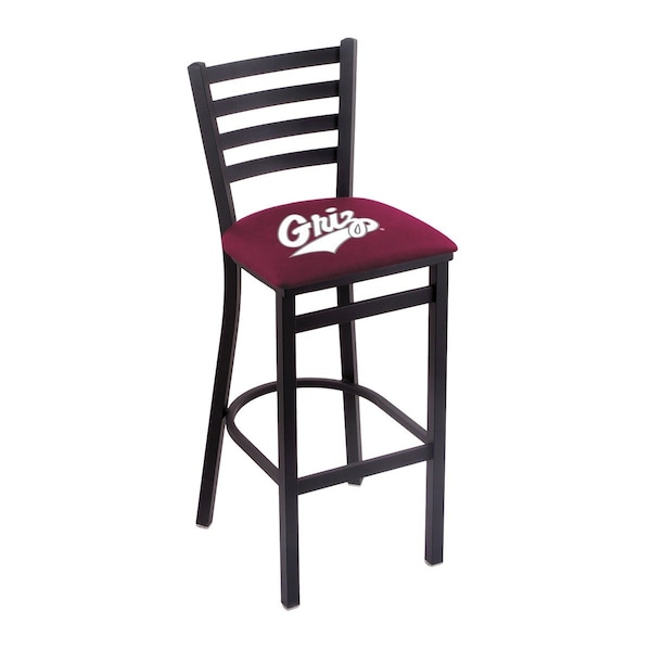 Holland Bar Stool Co 30" Blk Wrinkle Montana Stationary Bar Stool, Ladder Back - L00430MONTUN