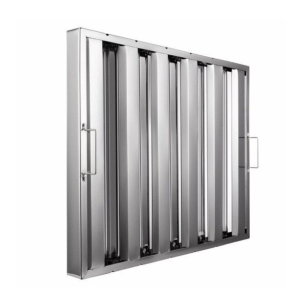 Amgood 25 in. x 20 in. x 2 in.  Stainless Steel Hood Filter, 6PK - SSHF-2520-6PK-Z