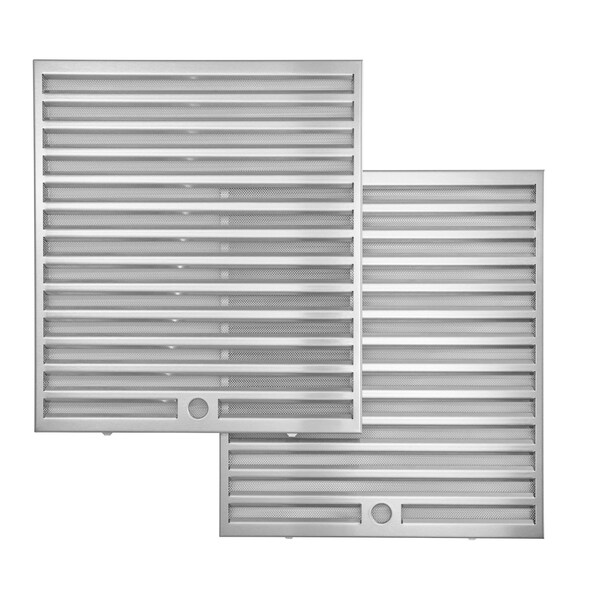 Broan D5 Type Hybrid Baffle Filters - 16.9in H x 15.7in W x 0.4in D Dishwasher Safe Aluminum - HPFA436