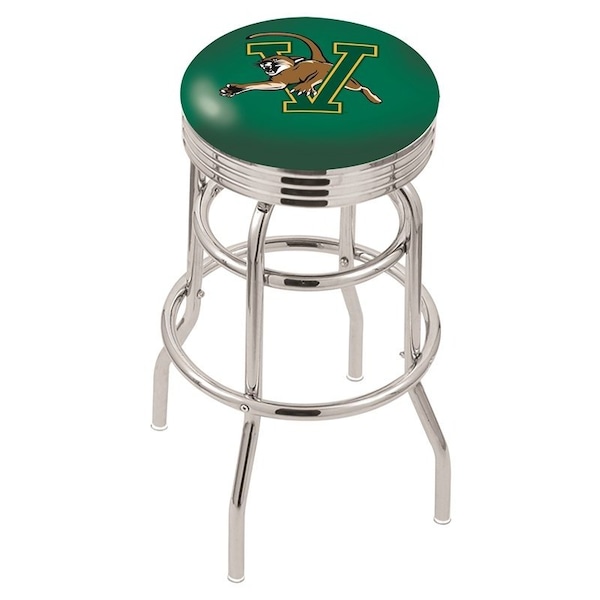 Holland Bar Stool Co 25" Chrome 2-Ring Vermont Swivel Bar Stool, Accent Ring - L7C3C25VERMNT