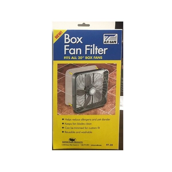 A/C Safe 20x20x14 Pleated Air Filter, Polyester, MERV 6 - FF-20