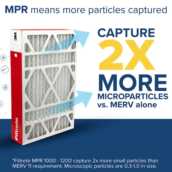 3M 16x25x2 1000MPR Filtrete Pleated Air Filter - NADP01-2IN-4