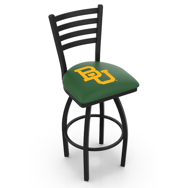 Holland Bar Stool Co 30" Blk Wrinkle Baylor Swivel Bar Stool, Ladder Back - L01430BAYLOR