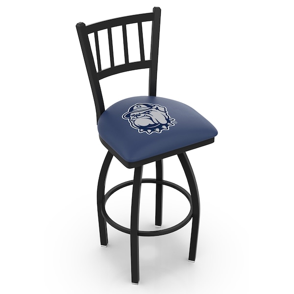 Holland Bar Stool Co 25" Blk Wrinkle Georgetown Swivel Bar Stool, Jailhouse Back - L01825GRGTWN