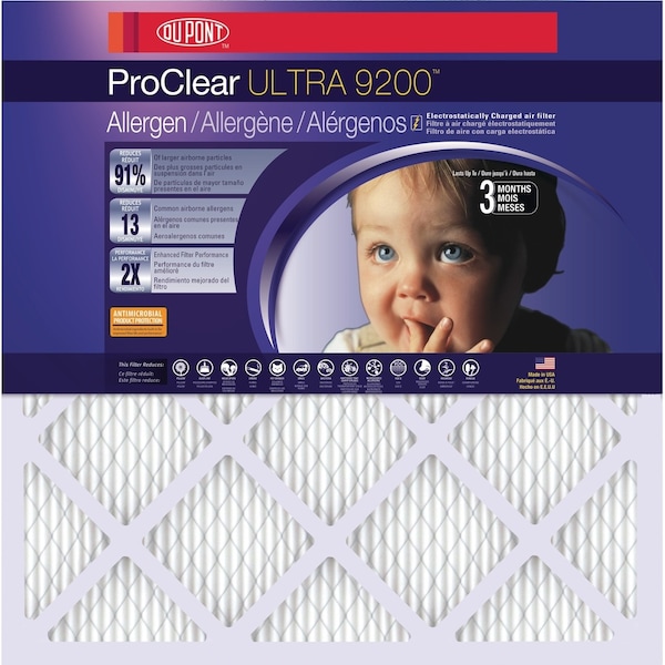 Dupont 18x20x1 Pleated Air Filter, 4 PK - KC18X20X1_4