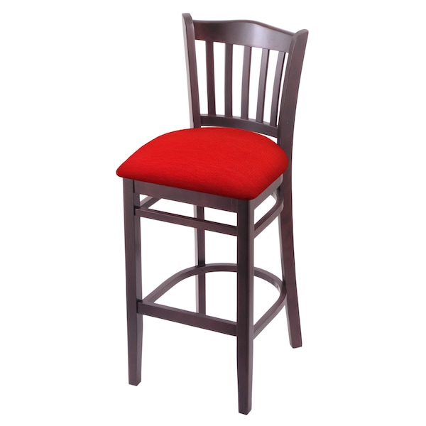 Holland Bar Stool Co 30" Bar Stool, Dark Cherry Finish, Canter Red Seat - 312030DC011