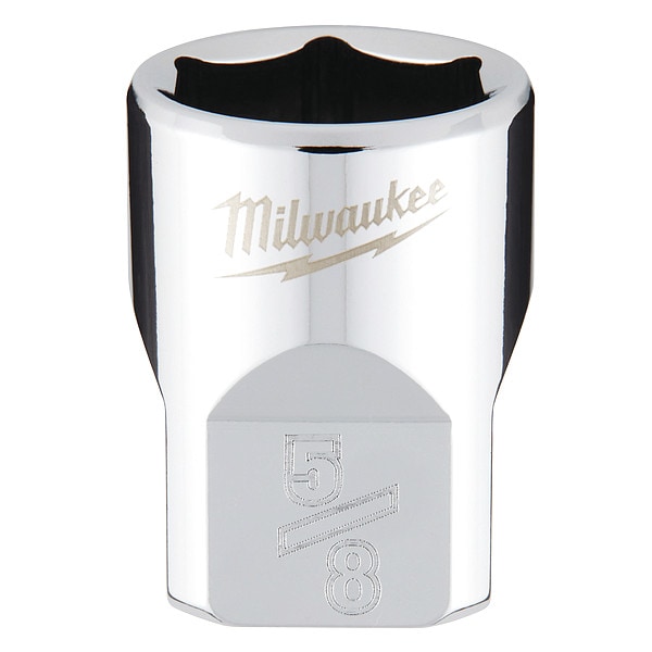 Milwaukee Tool 3/8 in. Drive 5/8 in. SAE 6-Point Socket with FOUR FLAT Sides - 45-34-9066
