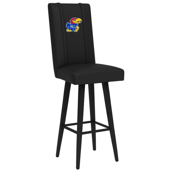 Dreamseat Swivel Bar Stool 2000 with Kansas Jayhawks Logo - XZ2000BSSBLK-PSCOL13195