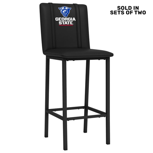 Dreamseat Bar Stool 500 with Georgia State University Primary Logo, 2PK - XZ500BSDBLK-PSCOL13850A