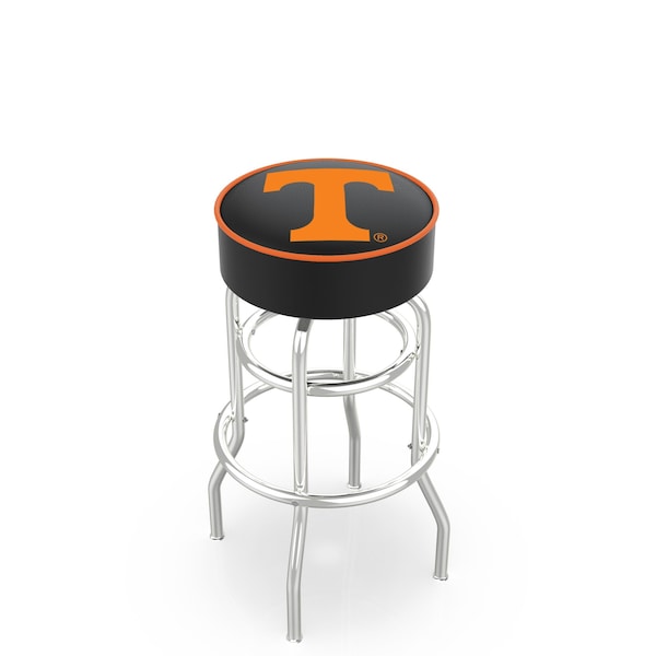 Holland Bar Stool Co 25" Tennessee Cushion Seat, 2-Ring Chrome Swivel Bar Stool - L7C125TENNES