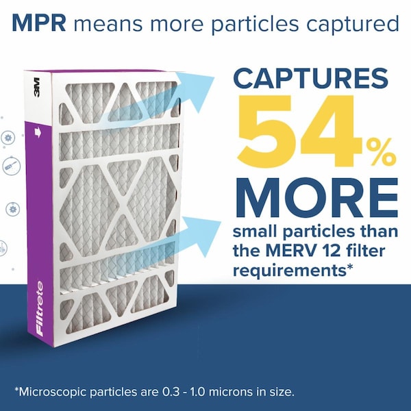 3M 16x20x4 MPR 1550 Pleated Air Filter - NDP00-4IN-2