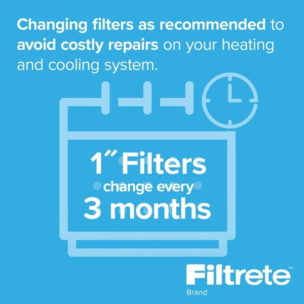 3M Filtrete 16 in. W X 25 in. H X 1 in. D Polypropylene 13 MERV Pleated Allergen Air Filter 1 pk - EA01DC-6