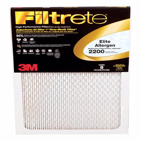 3M Filtrete 16 in. W X 25 in. H X 1 in. D Polypropylene 13 MERV Pleated Allergen Air Filter 1 pk - EA01DC-6