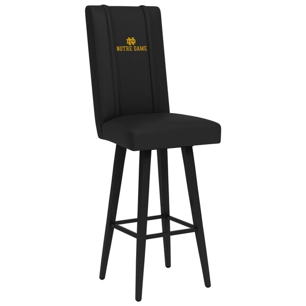 Dreamseat Swivel Bar Stool 2000 with Notre Dame Wordmark Logo - XZ2000BSSBLK-PSCOL13822