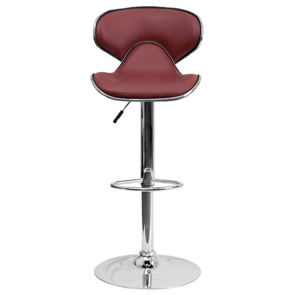 Flash Furniture Burgundy Vinyl Barstool, PK2 - 2-DS-815-BURG-GG