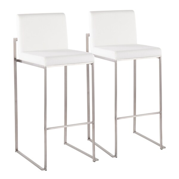 Lumisource Fuji High Back Barstool - Set of 2 PR - B30-FUJIHB SSVW2