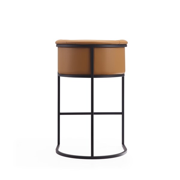 Manhattan Comfort Cosmopolitan Barstool in Camel and Black - BS015-CL