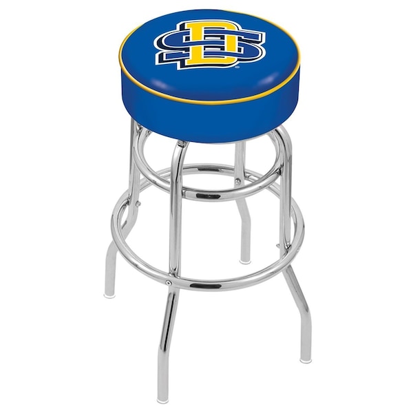 Holland Bar Stool Co 25" South Dakota State Cushion Seat, 2-Ring Chrome Swivel Bar Stool - L7C125SDAKST