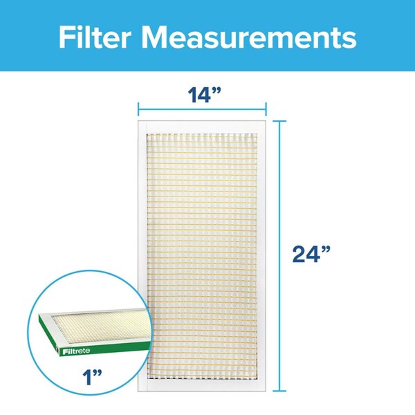 Filtrete 14x24x1 700 MPR Pleated Air Filter - 723-4