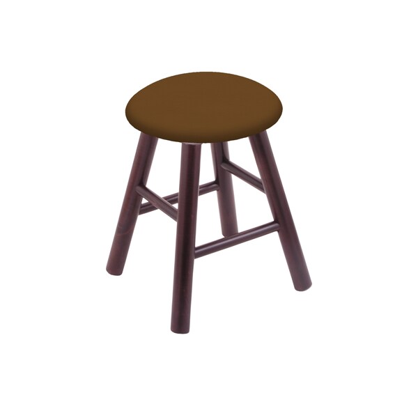 Holland Bar Stool Co Maple Vanity Stool, Dark Cherry Finish, Canter Kiwi Green Seat - RC18MSDC001