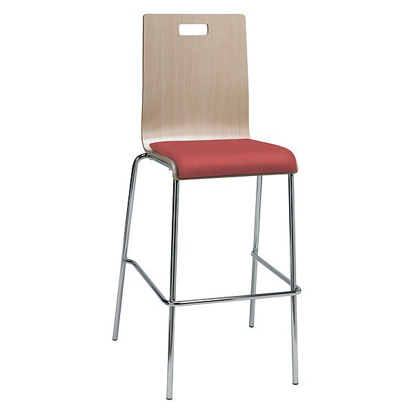 Kfi Barstool, Natural/Lipstick - BR9222-NA-LIPSTICK
