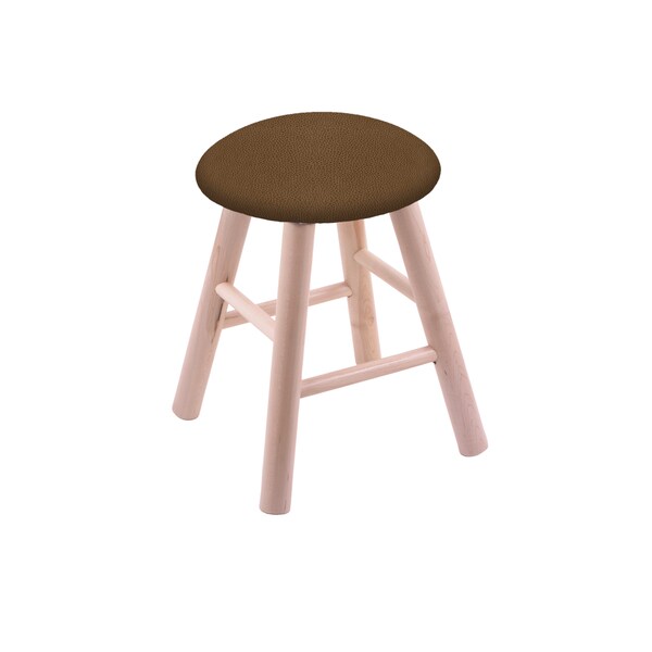 Holland Bar Stool Co Oak Vanity Stool, Dark Cherry Finish, Canter Grey Seat - RC18MSNAT026