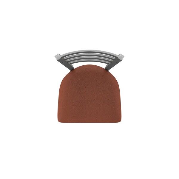 Holland Bar Stool Co 410 Jackie Stainless Steel 36in Swivel Bar Stool with Rein Adobe Seat - 41036SS023