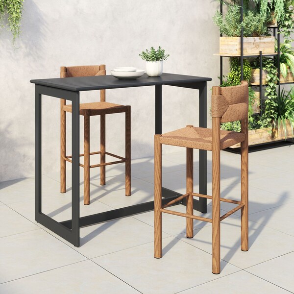 Zuo Modern Iska Barstool Set Of 2 Natural - 704158