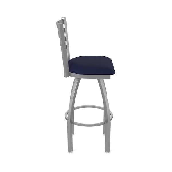 Holland Bar Stool Co 410 Jackie Stainless Steel 36in Swivel Bar Stool with Canter Twilight Seat - 41036SS002