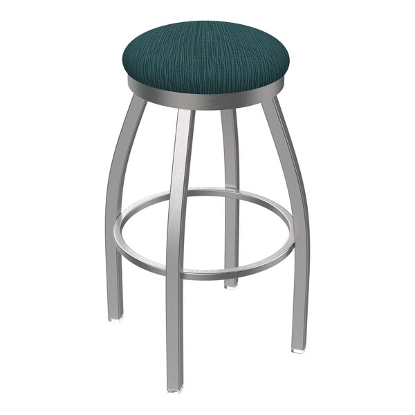 Holland Bar Stool Co 802 Misha Stainless Steel 36in Swivel Bar Stool with Graph Tidal Seat - 80236SS022