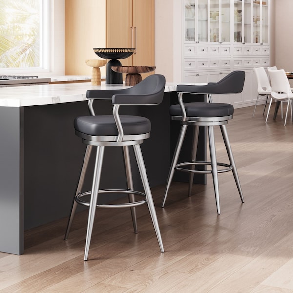 Zuo Modern Vagur Swivel Barstool Black - 110045