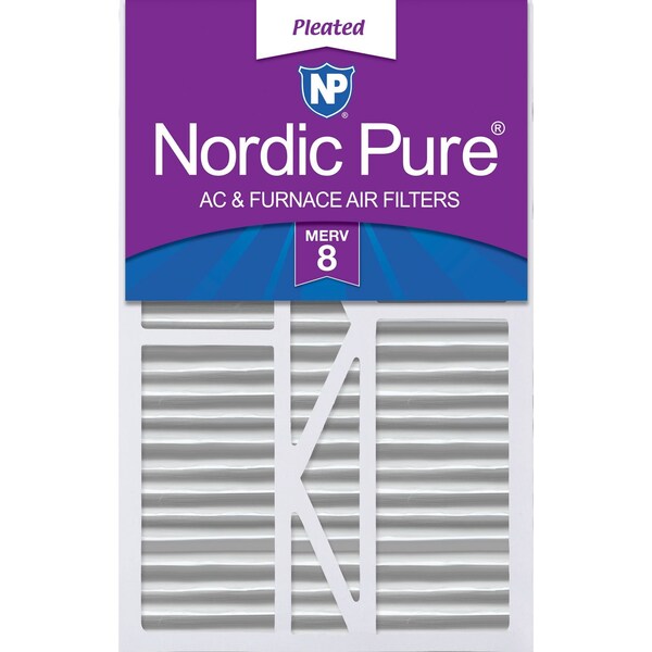 Nordic Pure 16x25x5 Pleated Air Filter, High Capacity, Electrostatically Charged Synthetic Media, MERV 8 - 16X25X5_1/4GCAM8-1