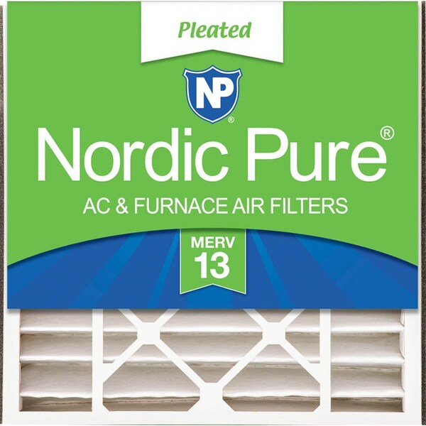 Nordic Pure 20x20x5 Pleated Air Filter, High Capacity, Electrostatically Charged Synthetic Media, MERV 13 - 20X20X5ABM13-1