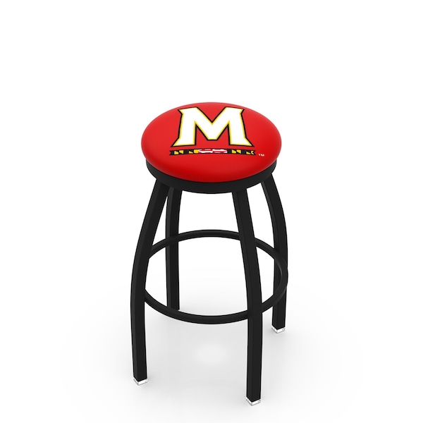 Holland Bar Stool Co 30" Blk Wrinkle Maryland Swivel Bar Stool, Accent Ring - L8B2B30MRYLND