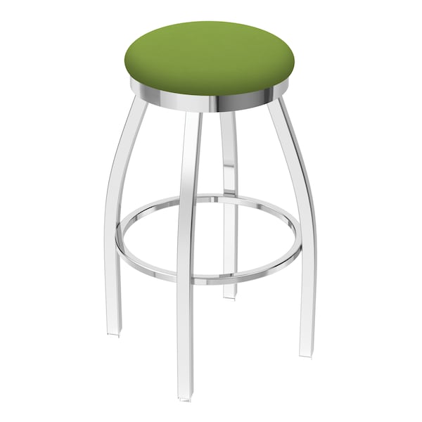 Holland Bar Stool Co 30" Swivel Bar Stool, Chrome Finish, Canter Kiwi Green Seat - 80230CH009
