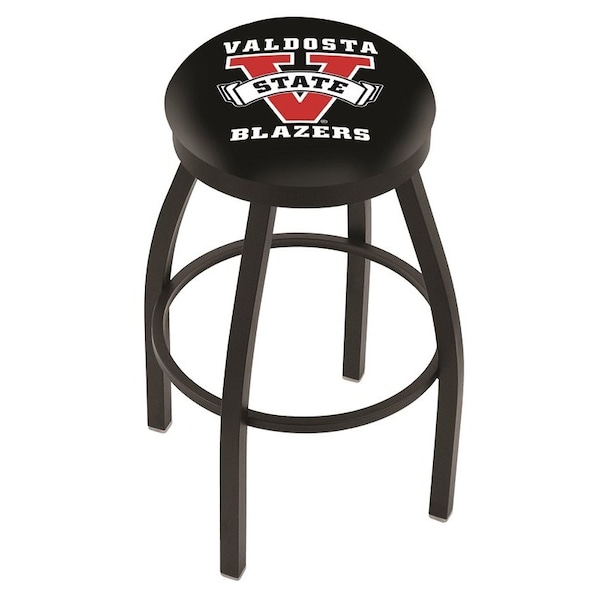 Holland Bar Stool Co 25" Blk Wrinkle Valdosta State Swivel Bar Stool, Accent Ring - L8B2B25VALDST
