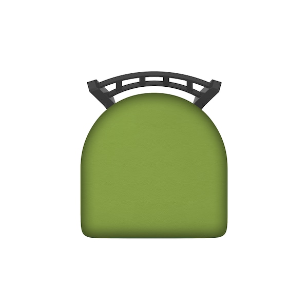 Holland Bar Stool Co 30" Swivel Bar Stool, Pewter Finish, Canter Kiwi Green Seat - 81030PW009