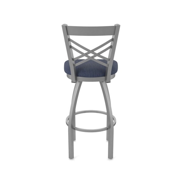Holland Bar Stool Co 820 Catalina Stainless Steel 36in Swivel Bar Stool with Graph Anchor Seat - 82036SS014