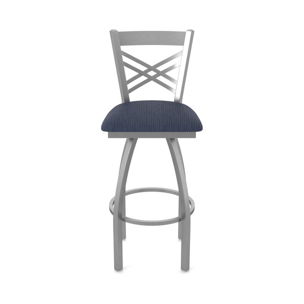 Holland Bar Stool Co 820 Catalina Stainless Steel 36in Swivel Bar Stool with Graph Anchor Seat - 82036SS014